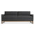 Diplomat Sleeper Sofa Sofa BluDot Afton Grey / Walnut 