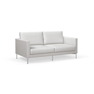 Divina Settee Sofa Knoll Volo Leather - Parchment 