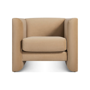 Double Down Lounge Chair lounge chair BluDot Camel Velvet 