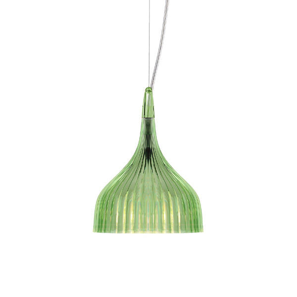 E Suspension Lamp hanging lamps Kartell Transparent Green 