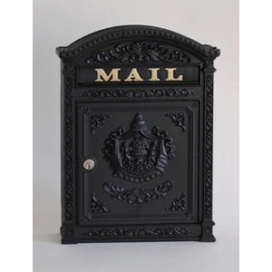 E6 Victorian Mailboxes Mailboxes Ecco Satin Black Locking 