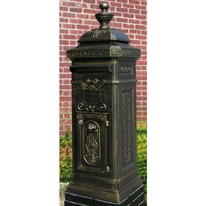 E8 Victorian Tower Mailboxes Mailboxes Ecco Bronze Locking 