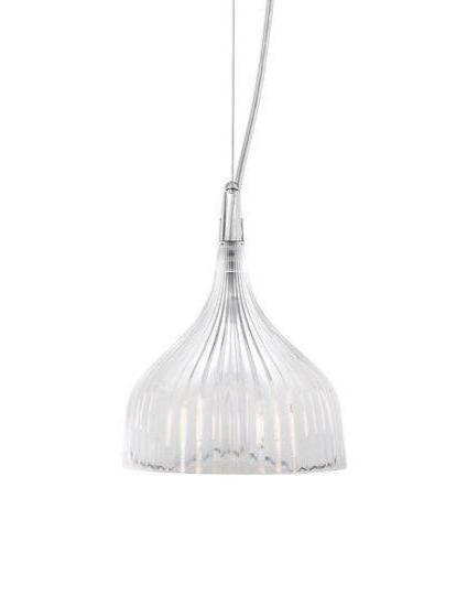 E Suspension Lamp hanging lamps Kartell Transparent Crystal 