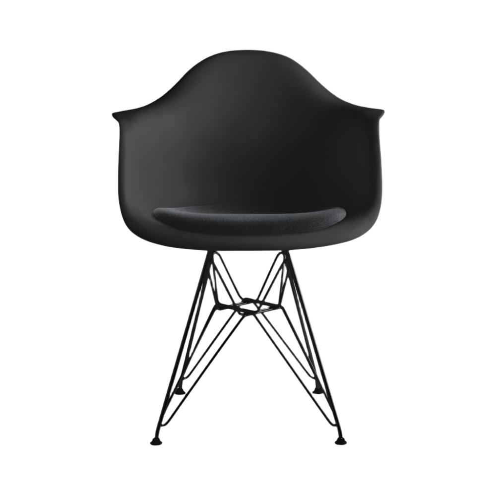 Eames Molded Wire Base Armchair With Seat Pad Armchair herman miller 