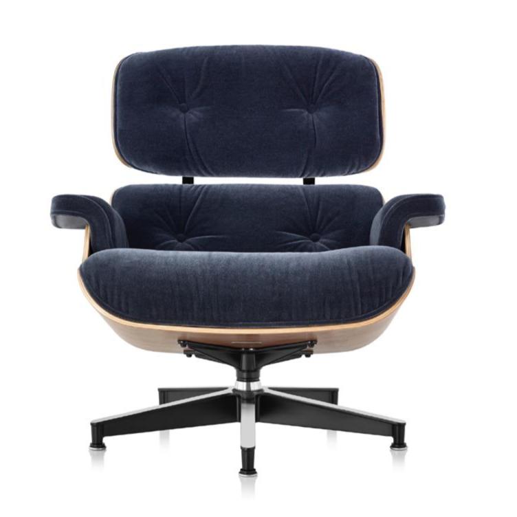 Eames Lounge Chair in Mohair Supreme lounge chair herman miller 