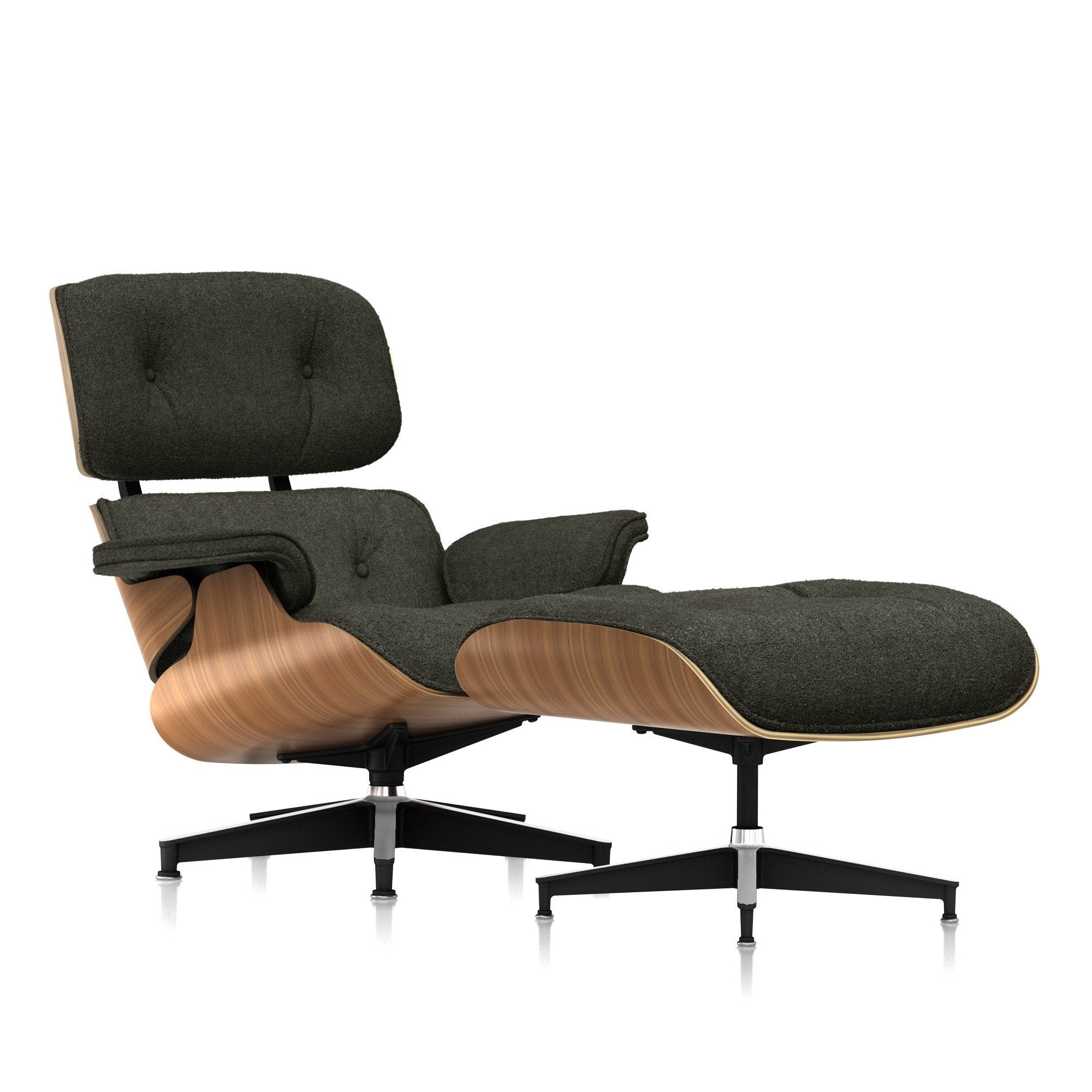 Eames Lounge Chair & Ottoman in Mohair Supreme CA Modern Home