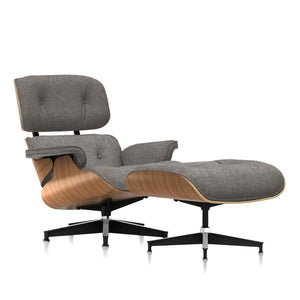 Eames Lounge Chair & Ottoman in Mohair Supreme lounge chair herman miller Standard Walnut Mohair Supreme Lupine