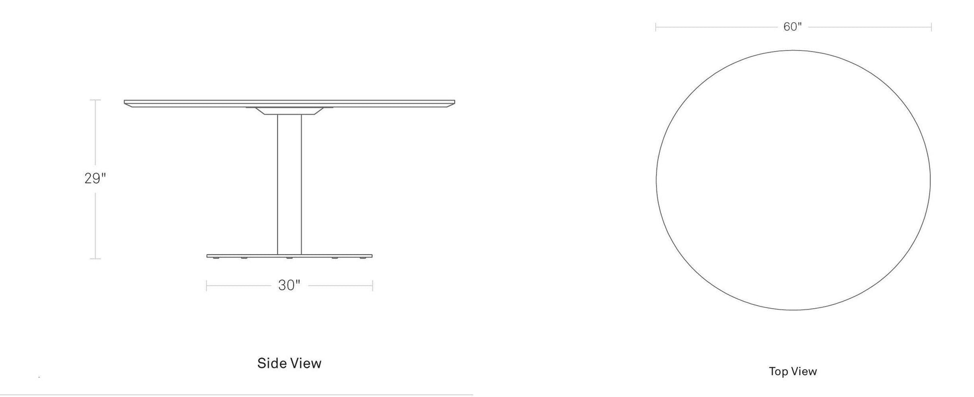 Easy 60" Dining Table Tables BluDot 