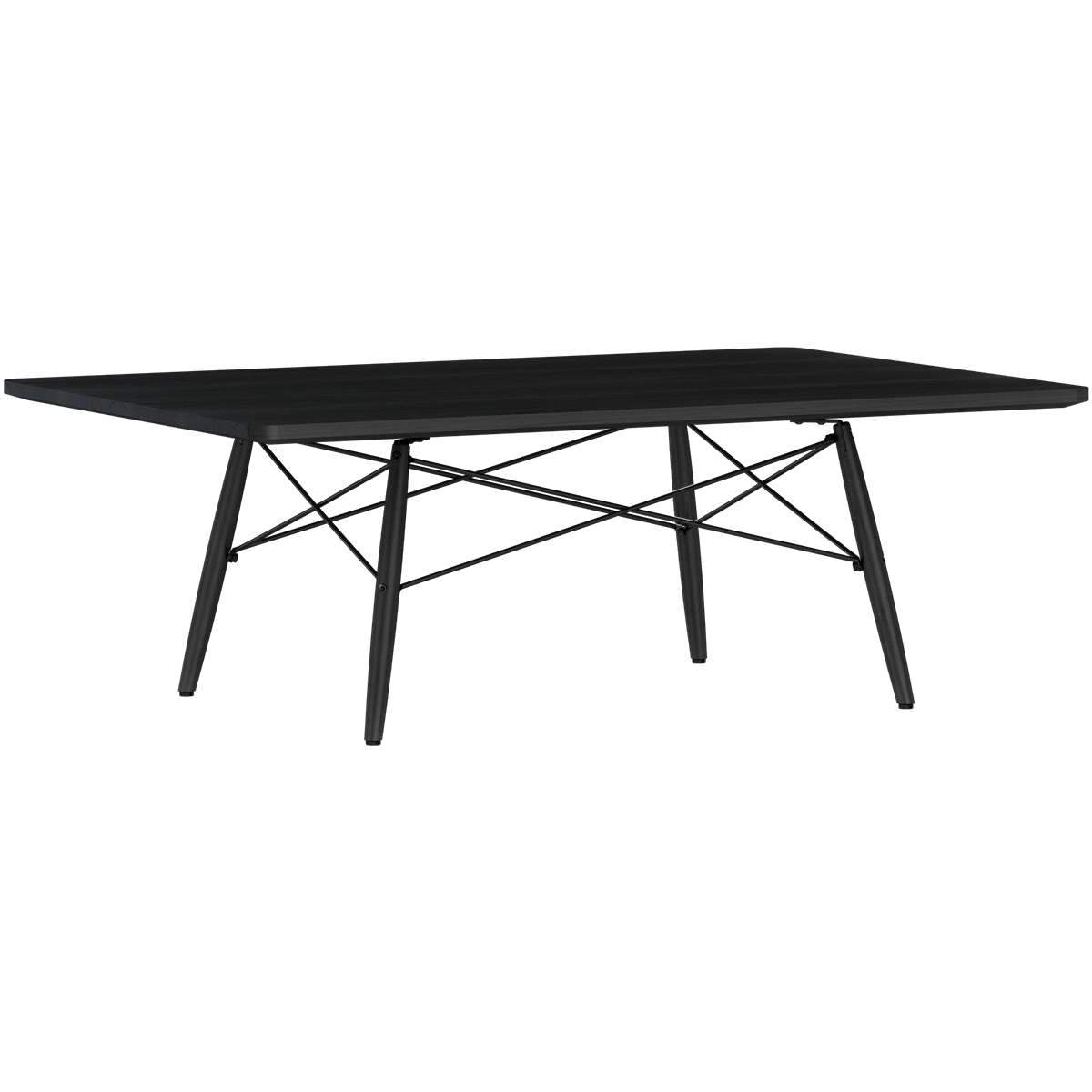 Eames Rectangular Dowel Leg Coffee Table Coffee Tables herman miller Ebony Ebony +$30.00 Black