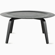 Eames Molded Plywood Coffee Table with Wood Base Coffee Tables herman miller Ebony Stained + $109.00 