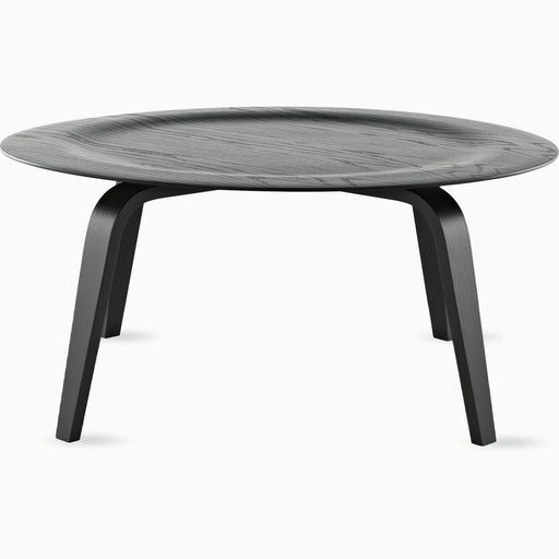 Eames Molded Plywood Coffee Table with Wood Base Coffee Tables herman miller Ebony Stained + $109.00 
