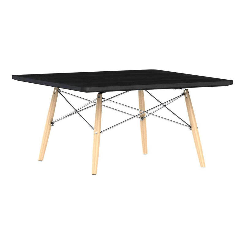 Eames Square Dowel Leg Coffee Table Coffee Tables herman miller Ebony Natural Maple Chrome +$15.00