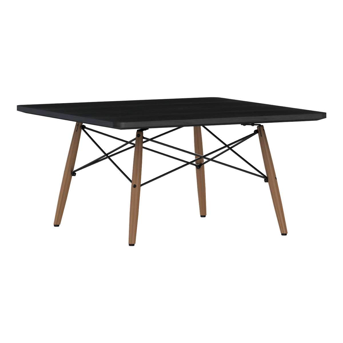 Eames Square Dowel Leg Coffee Table Coffee Tables herman miller Ebony Walnut +$30.00 Black
