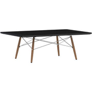 Eames Rectangular Dowel Leg Coffee Table Coffee Tables herman miller Ebony Walnut +$30.00 Chrome +$15.00