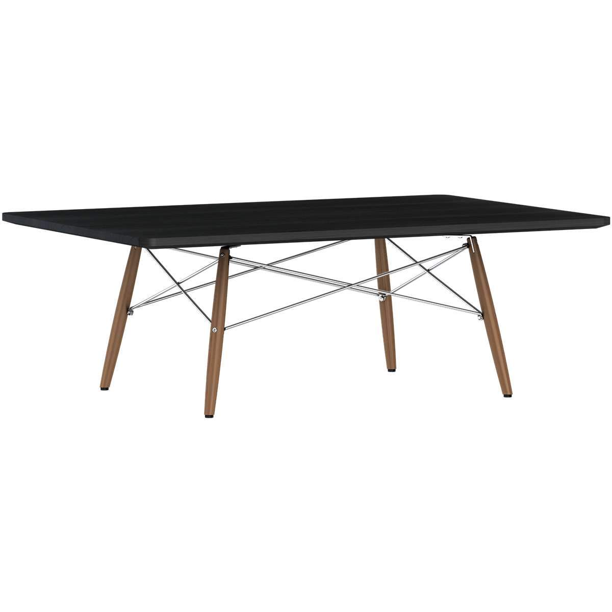 Eames Rectangular Dowel Leg Coffee Table Coffee Tables herman miller Ebony Walnut +$30.00 Chrome +$15.00