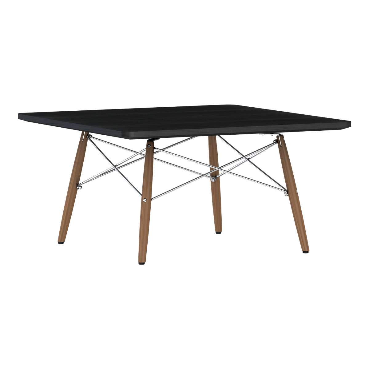 Eames Square Dowel Leg Coffee Table Coffee Tables herman miller Ebony Walnut +$30.00 Chrome +$15.00