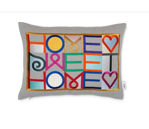 Embroidered Pillow Pillows Vitra Home Sweet Home 