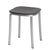 Emeco 1 Inch Small Stool Stools Emeco Hand Brushed Aluminum Dark Grey 