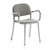 Emeco 1 Inch Upholstered Armchair Armchair Emeco Hand Brushed Aluminum Kvadrat Divina Melange 0120 