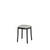 Emeco 1 Inch Upholstered Small Stool Stools Emeco Dark Powder Coated Aluminum Kvadrat Divina Melange 0120 