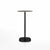 Emeco 2 Inch Flat Base Bar Height Table - Round Top Coffee table Emeco Table Top 24" Black Powder Coated Aluminum Black Laminate Plywood