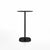 Emeco 2 Inch Flat Base Bar Height Table - Round Top Coffee table Emeco Table Top 24" Black Powder Coated Aluminum Black HPL