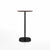 Emeco 2 Inch Flat Base Bar Height Table - Round Top Coffee table Emeco Table Top 24" Black Powder Coated Aluminum Walnut Wood