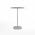 Emeco 2 Inch Flat Base Bar Height Table - Round Top Coffee table Emeco Table Top 30" Brushed Aluminum Black Laminate Plywood