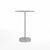 Emeco 2 Inch Flat Base Bar Height Table - Round Top Coffee table Emeco Table Top 30" Brushed Aluminum Gray Laminate Plywood