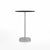 Emeco 2 Inch Flat Base Bar Height Table - Round Top Coffee table Emeco Table Top 30" Brushed Aluminum Black HPL