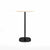 Emeco 2 Inch Flat Base Bar Height Table - Round Top Coffee table Emeco Table Top 30" Black Powder Coated Aluminum Accoya Wood