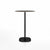 Emeco 2 Inch Flat Base Bar Height Table - Round Top Coffee table Emeco Table Top 30" Black Powder Coated Aluminum Black Laminate Plywood