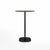 Emeco 2 Inch Flat Base Bar Height Table - Round Top Coffee table Emeco Table Top 30" Black Powder Coated Aluminum Walnut Wood