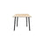 Emeco Run Table 32" table Emeco Black Powder Coated Frame - Accoya Top Finish 