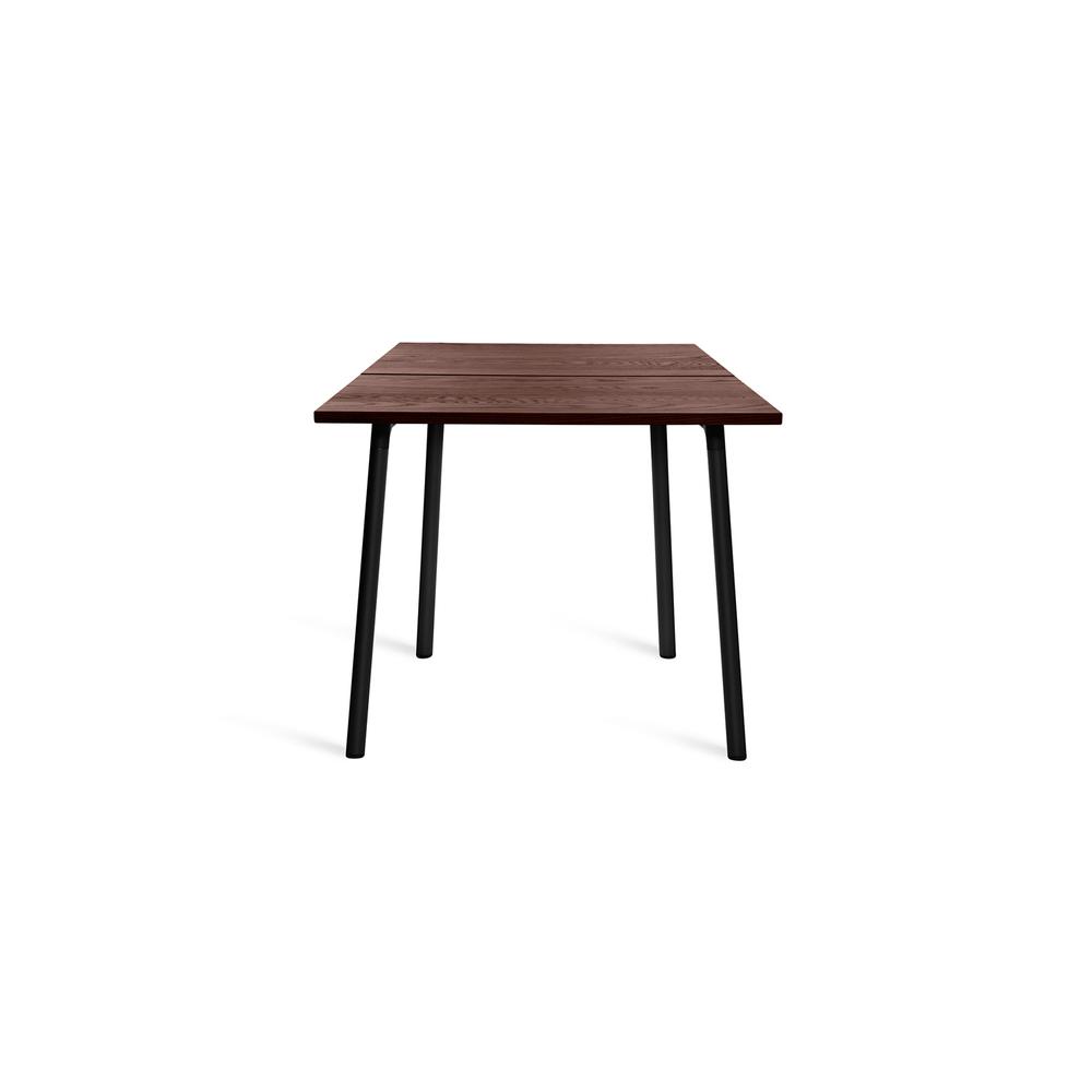 Emeco Run Table 32" table Emeco Black Powder Coated Frame - walnut Top Finish 