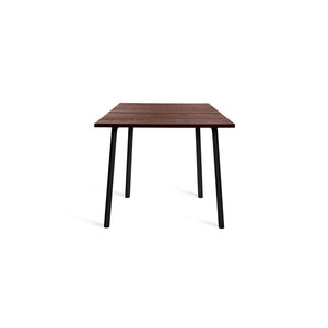 Emeco Run Table 32" table Emeco Black Powder Coated Frame - walnut Top Finish 