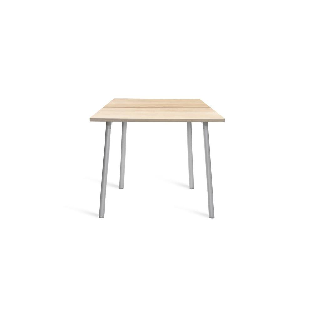 Emeco Run Table 32" table Emeco Clear Aluminum Frame - Aluminum Top Finish 