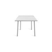 Emeco Run Table 32" table Emeco Clear Aluminum Frame - Accoya Top Finish 