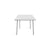 Emeco Run Table 32" table Emeco Clear Aluminum Frame - Accoya Top Finish 