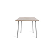 Emeco Run Table 32" table Emeco Clear Aluminum Frame - Ash Top Finish 