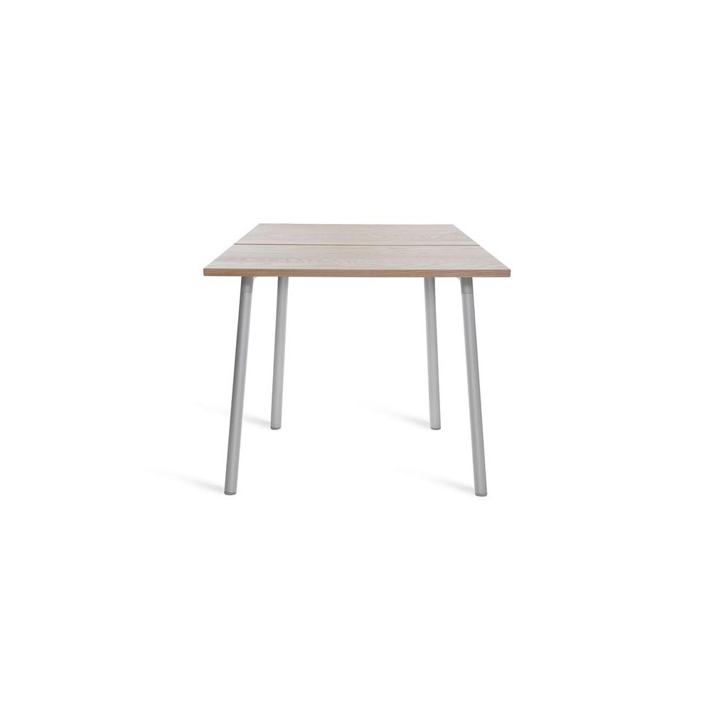 Emeco Run Table 32" table Emeco Clear Aluminum Frame - Ash Top Finish 