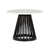 Fan Table Tables Tom Dixon Black Birch White Marble Small: 23.6" Diameter