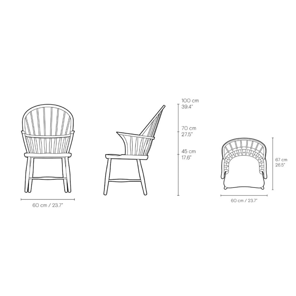 FH38 Windsor Chair Side/Dining Carl Hansen 