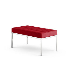 Florence Knoll 2 Seat Bench Benches Knoll Crimson Classic Boucle 