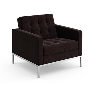 Florence Knoll Lounge Chair lounge chair Knoll Knoll Velvet - Espresso 