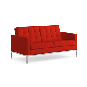 Florence Knoll Settee Sofa Knoll Cato - Fire Red 
