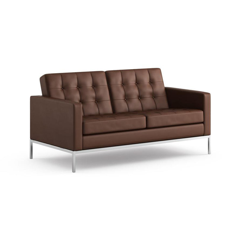 Florence Knoll Settee Sofa Knoll Volo Leather - Toast 