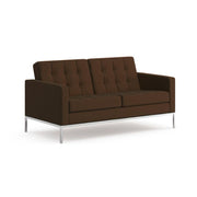 Florence Knoll Settee Sofa Knoll Ultrasuede - Brownstone 