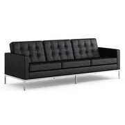 Florence Knoll Sofa Sofa Knoll Volo Leather - Black 