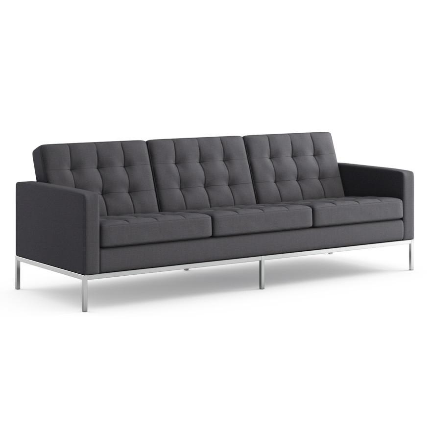 Florence Knoll Sofa Sofa Knoll Hopsack - Charcoal 